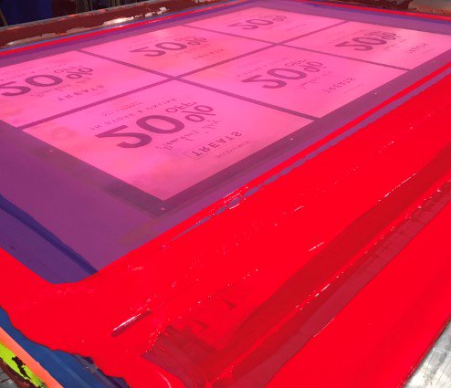 PureprintGroup's tweet photo. We love the bright colours of screen printing at our large format print division @imprint_purep #print #screenprint #colour #pointofsale #retailwindows #fluoroink #fluoropink https://t.co/O3kbtGzxUS