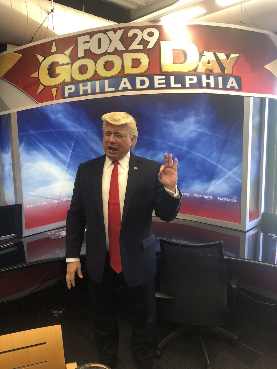 thejohnnyDshow's tweet photo. I will be Trump on @TheQonFox w/ host Quincy Harris at 12:30pm on @FOX29philly &amp; syndicated around the country. Check your local listings. Always fun to be back home in Philly! #comedian #donaldtrump #Donaldtrumpimpersonator #donaldtrumplookalike #trump #donaldtrumpimpression https://t.co/rPVcRQ9swP