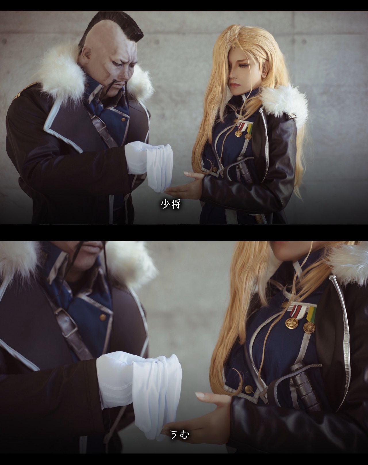 Zackey 鋼の錬金術師 コスプレ 作戦完了 オリヴィエ ミラ アームストロング少将 Crooooown バッカニア大尉 Zaki71o Photo Margary55 加工 クロウさん ここのシーンも好きなんですよ 老害 を斬り捨てる少将本当にスカッとする程潔くて