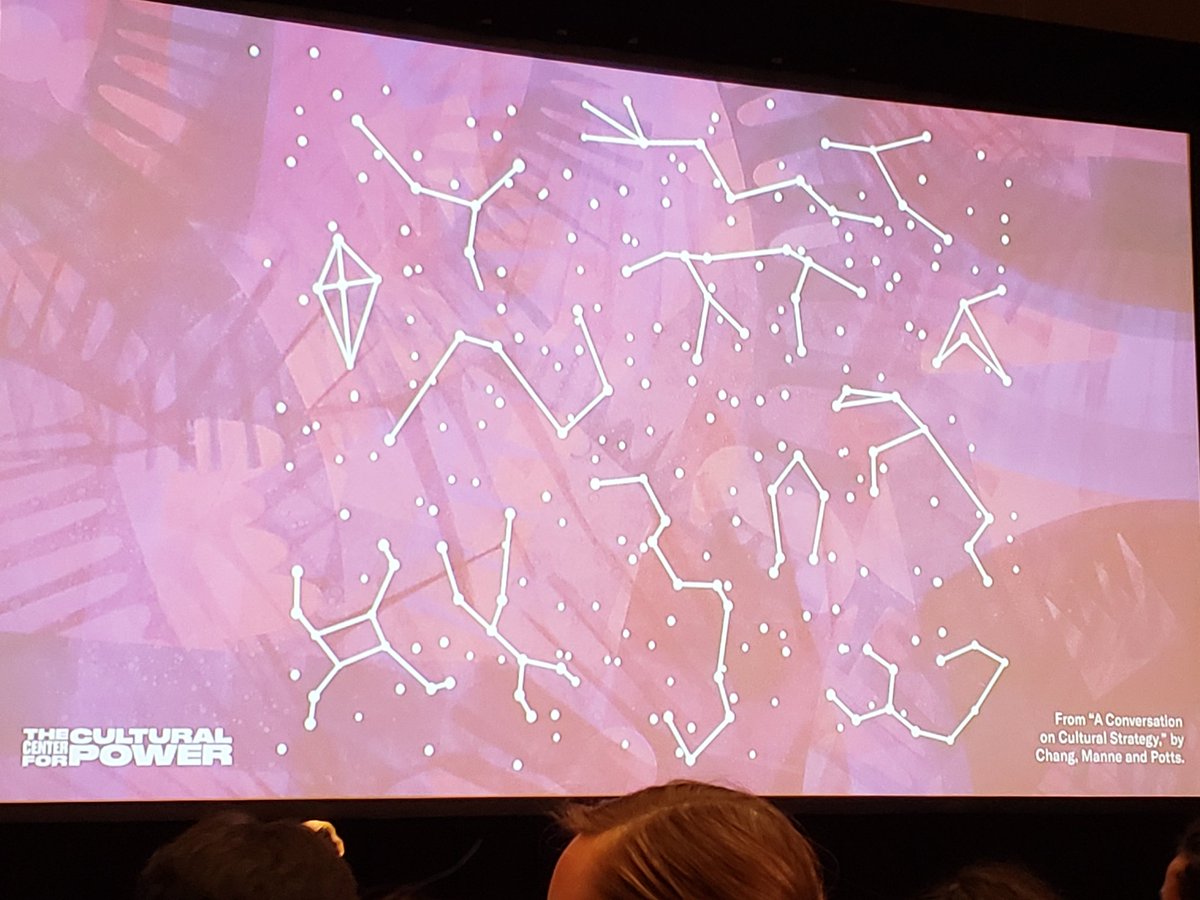 communityartsed's tweet photo. Culture is the galaxy. The stars are stories. When you have powerful images that start to change our consciousness about issues like #MeToo and police brutality, those are the constellations  @favianna #artsed19 https://t.co/VK1upucUlK
