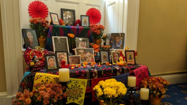 thehill's tweet photo. Congressional Hispanic Caucus dedicates Day of the Dead altar to migrants who died in US custody https://t.co/scpTyU6up5 https://t.co/z5XwB5Vc4N