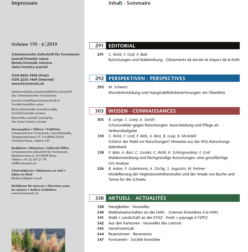 Schweizerische Zeitschrift für Forstwesen tweet media
