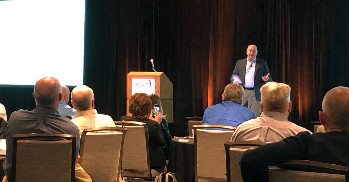 DryvitSystems's tweet image. We are celebrating 50 years of business! Mike Murphy, Chuck Houk and Doug Rende highlight this milestone and discuss the future of the organization with an audience of dedicated Dryvit distributors and Sales/Field personnel at this week's anniversary event.