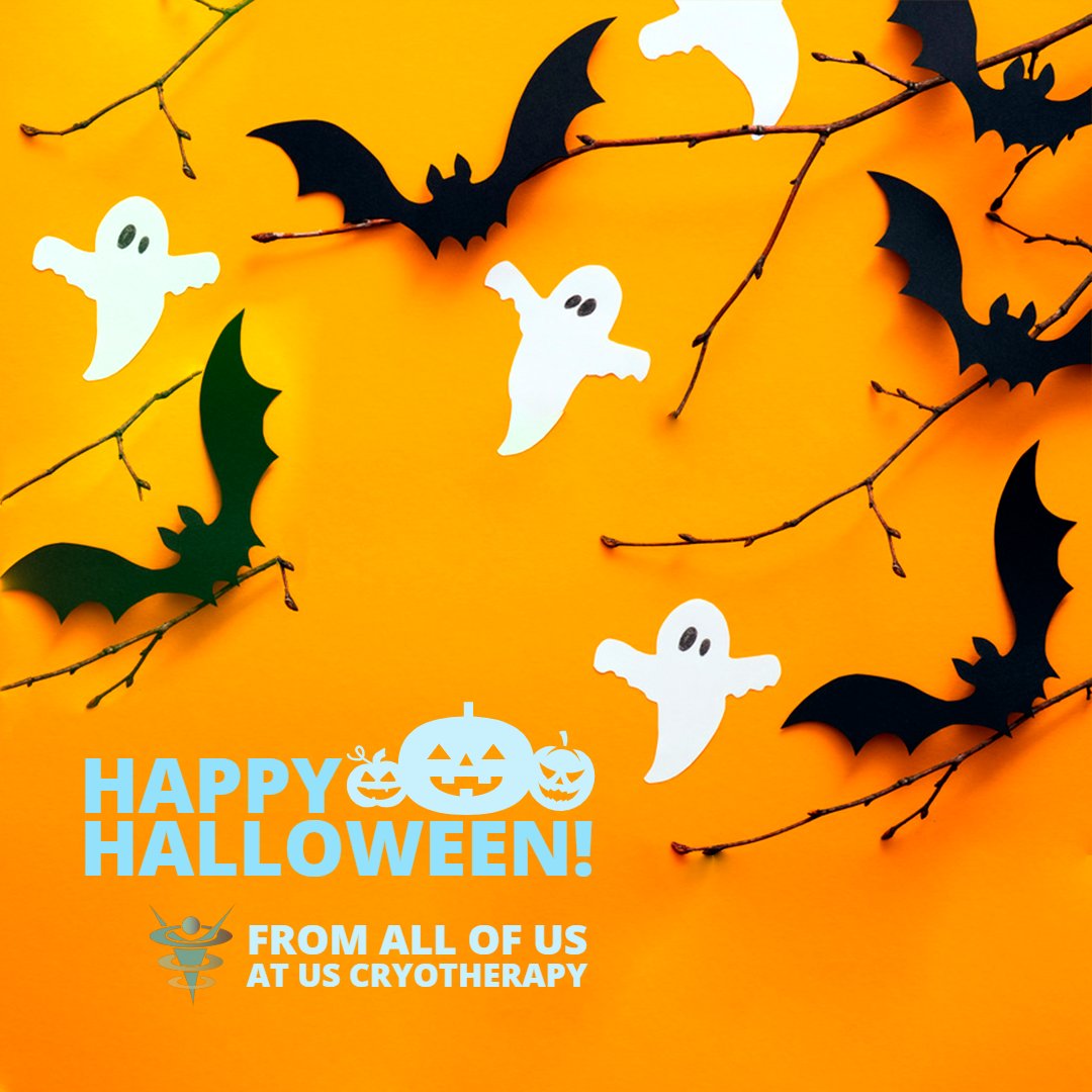 USCryotherapy's tweet photo. Happy Halloween from all of us here at US Cryotherapy Corporate! We want to see your Halloween costumes too, tag us in your Halloween costume when you stop by and get a treatment at your local US Cryotherapy! https://t.co/A5xi4aGGzp