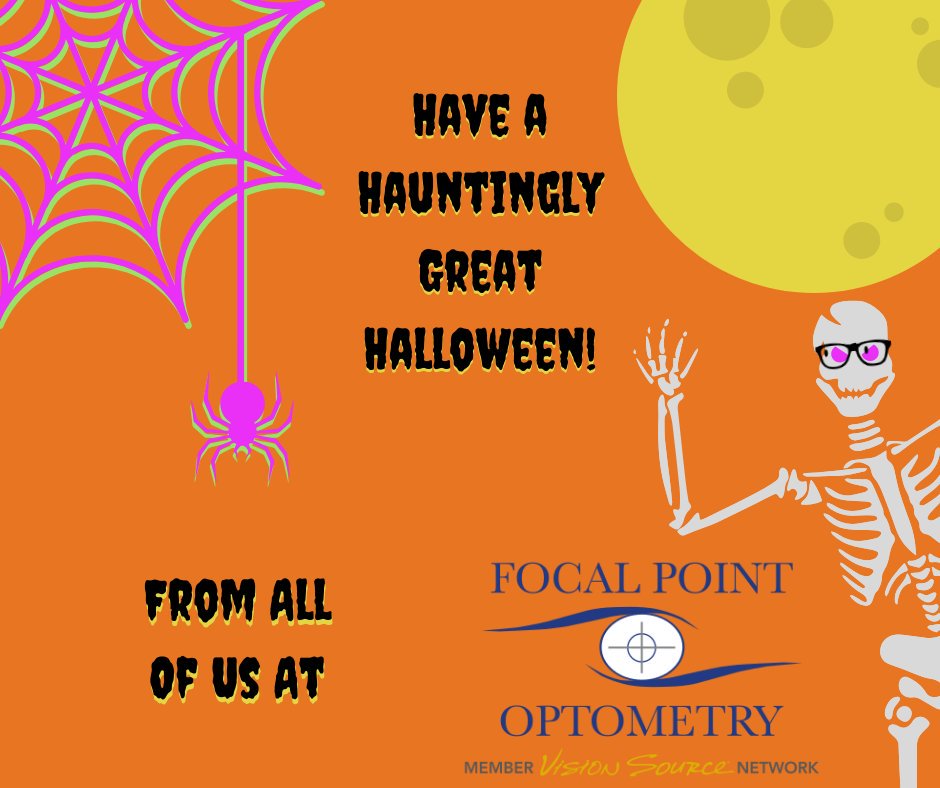 focalpointeyes's tweet photo. Have a #HappyHalloween today and be safe out there this evening!  #HappyHaunts from all of us here at #FocalPointOptometry #optometry #eyecare #optician #optical #AmerigeHeights #Fullerton #CityOfOrange https://t.co/kwSUxegxQJ