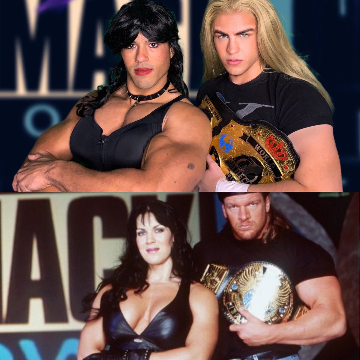 Happy Halloween from Triple H & Chyna, uh I mean Michael & Anthony!...