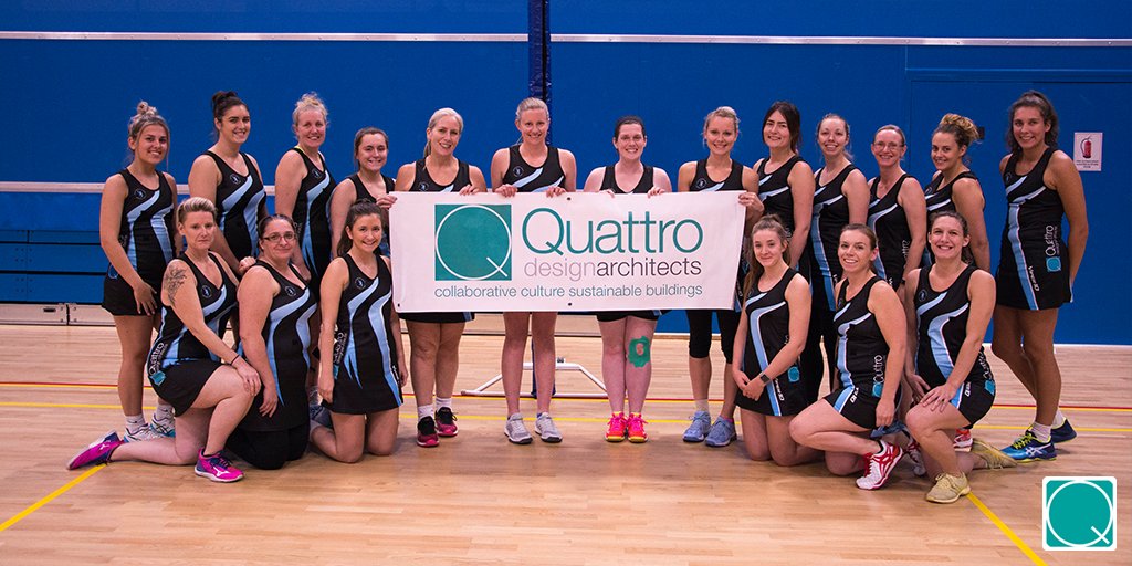 Quattro_Design's tweet photo. We were excited to join @ChurchdownNC training last night and play some very competitive games of #netball. It was great fun and we’re proud to be sponsoring such dedicated teams! #sponsor #fitness #health https://t.co/8GAzO3Crmm