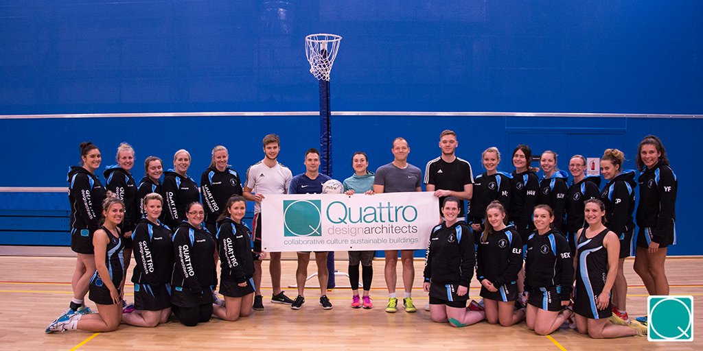 Quattro_Design's tweet photo. We were excited to join @ChurchdownNC training last night and play some very competitive games of #netball. It was great fun and we’re proud to be sponsoring such dedicated teams! #sponsor #fitness #health https://t.co/8GAzO3Crmm