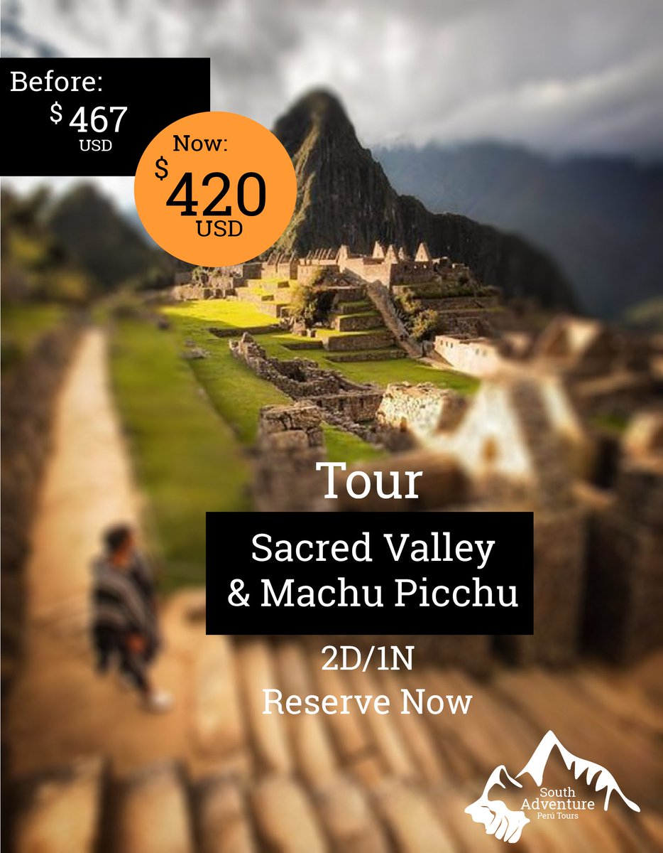 What are you waiting for?
And you already booked?
more information:
southadventureperutours.com/tour-to-the-sa……