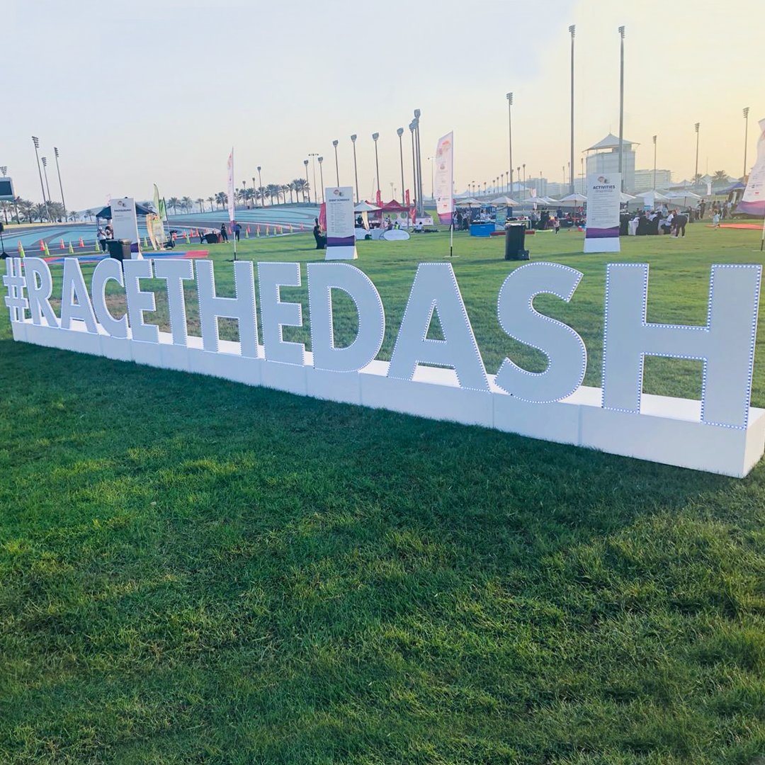 DamanInsurance's tweet photo. #AbuDhabi #LadiesDash 2019 was a hit with 350 participants and 5 Daman teams! A big shout out to the members of our #DamanLocalHero team for winning 1st place and for leading the #warmup! #WhoRunsTheWorld #RunLikeAGirl #AbuDhabi #DamanHealth https://t.co/8sFhW2zvZn