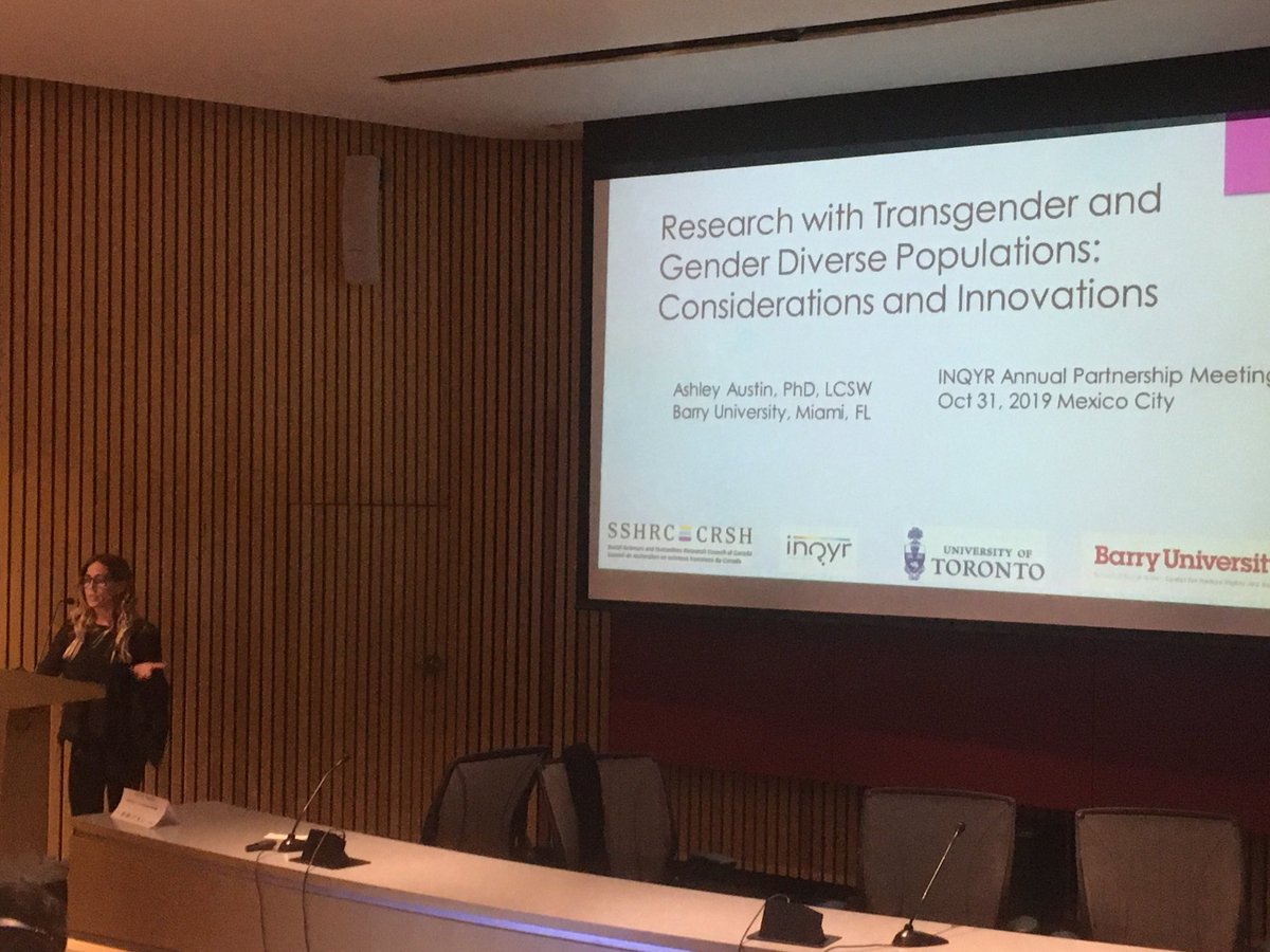 daraghmcdermott's tweet photo. Excited for #AshleyAustin from #BarryUniversity in Miami speaking on #research with #trans populations @INQYR_QueerVIEW in #UNAM #Mexico https://t.co/Y7f7uVk3h6