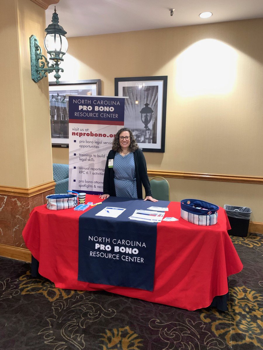ncprobono's tweet photo. Excited to be tabling @LawyersMutualNC this week! Thanks for having us! #NCProBono https://t.co/E0Ro5HtwQN
