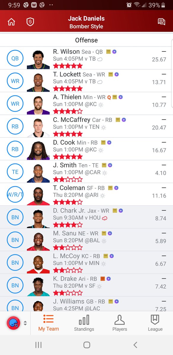 jeru81's tweet photo. @nflnetwork who should sit on my line up https://t.co/X8ccqQoxBI