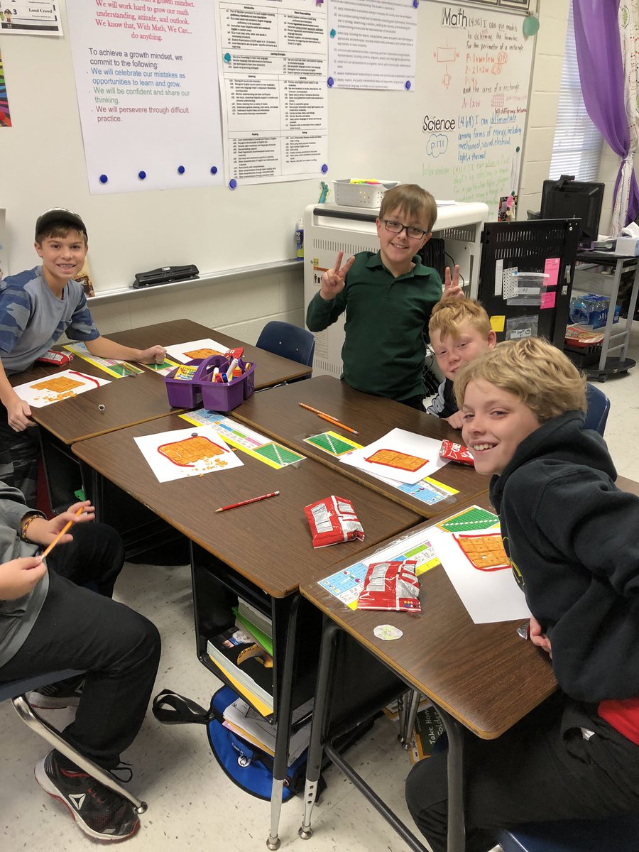 4thRawson's tweet photo. More perimeter and area fun! @NolaKWilson  @OfficialCISD https://t.co/aYTr5SCXqQ