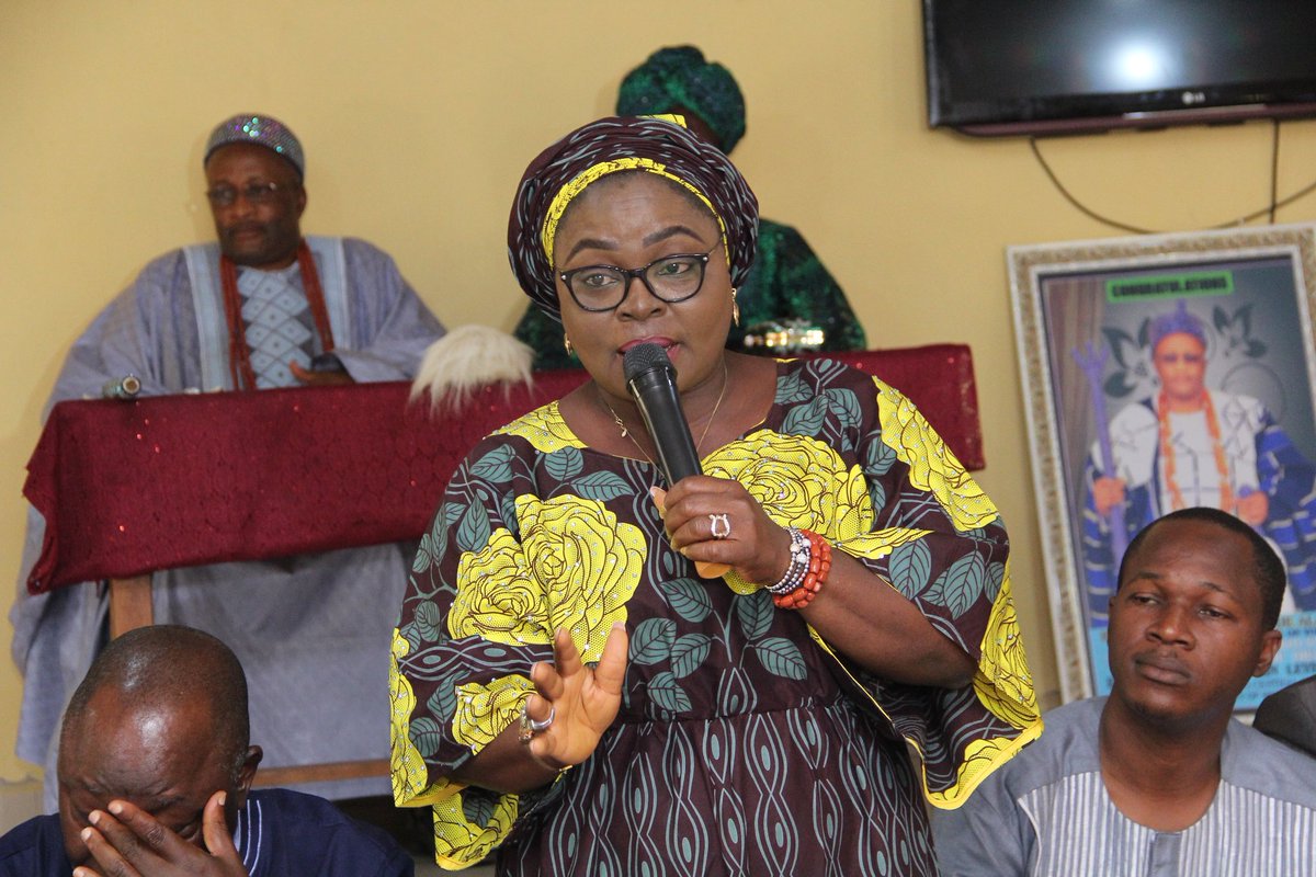 <a href="/YemisiAyokunle/">H Y A</a>, legislator representing the people of Ekiti South West 1 at the House of Assembly delivering her speech at the event #endcuttinggirls
