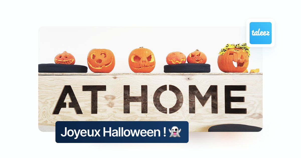 TaleezHQ's tweet photo. Hier, on a fait un concours de citrouilles avec nos amis de chez @at_home_fr ! Devinez où se cache la nôtre 🎃
Joyeux Halloween et devenez des monstres du recrutement avec #Taleez 👻
#HappyHalloween #halloween2019 #TeamTaleez https://t.co/zYFUcJ0s1w