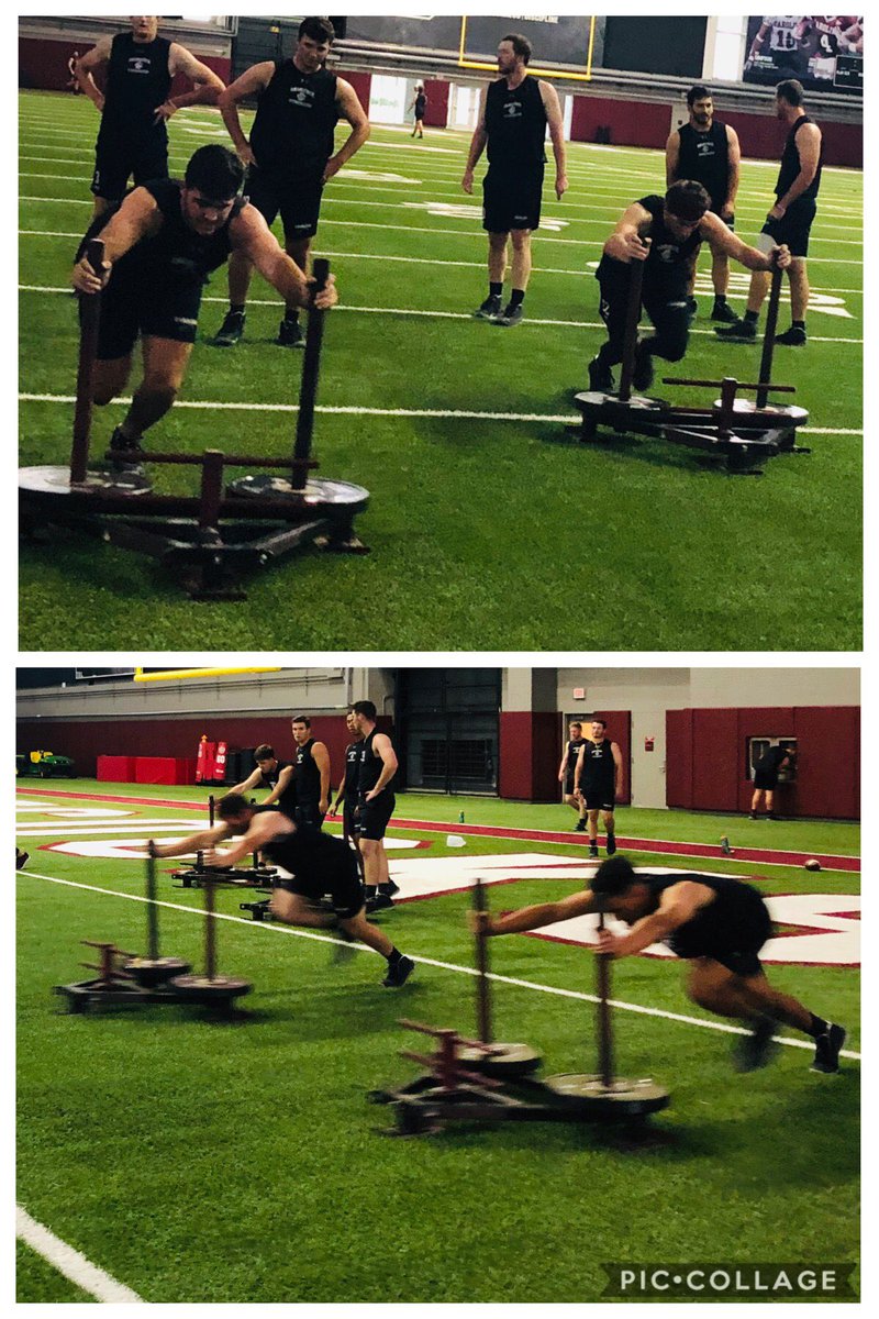strengthbilly's tweet photo. Great afternoon yesterday for @GamecockBasebll pushing some sleds. #workinghardtogetbetter https://t.co/haKdy9g2KP