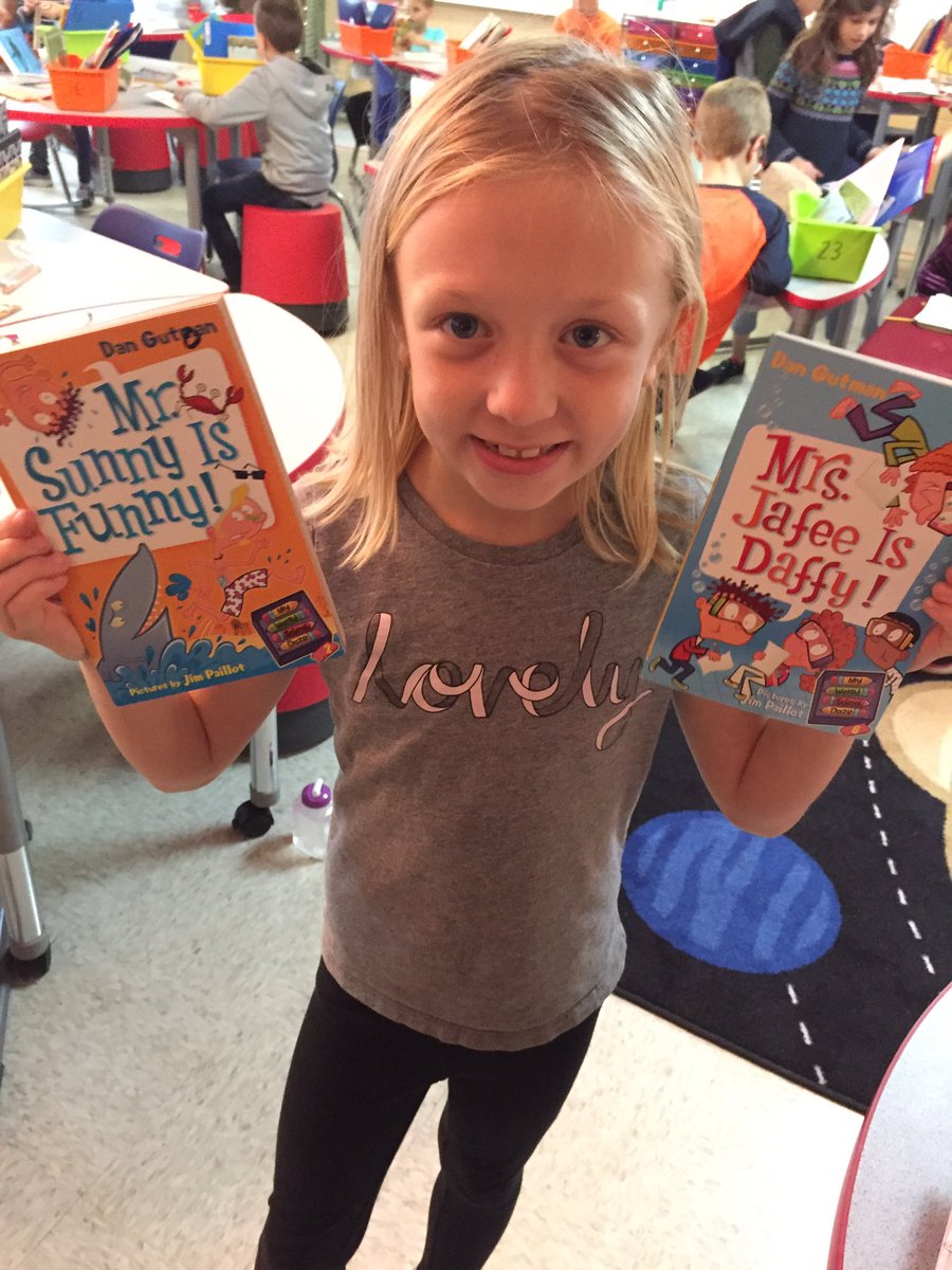 steisco's tweet photo. Callie loves the @DanGutmanBooks My Weird School Daze series and had read books 1-12 in the month of October! @BFstatesmen @FallsSchools @Kaebs10  #lifelongreaders https://t.co/mAfmvywIKb