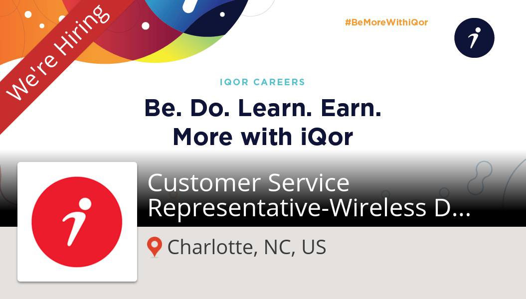 ReQruiter4u's tweet photo. #IQOR is hiring! Customer #Service #RepresentativeWireless Department in #Charlotte, apply now! #job https://t.co/TLPKwJvqaW https://t.co/WIIxK6Dz13
