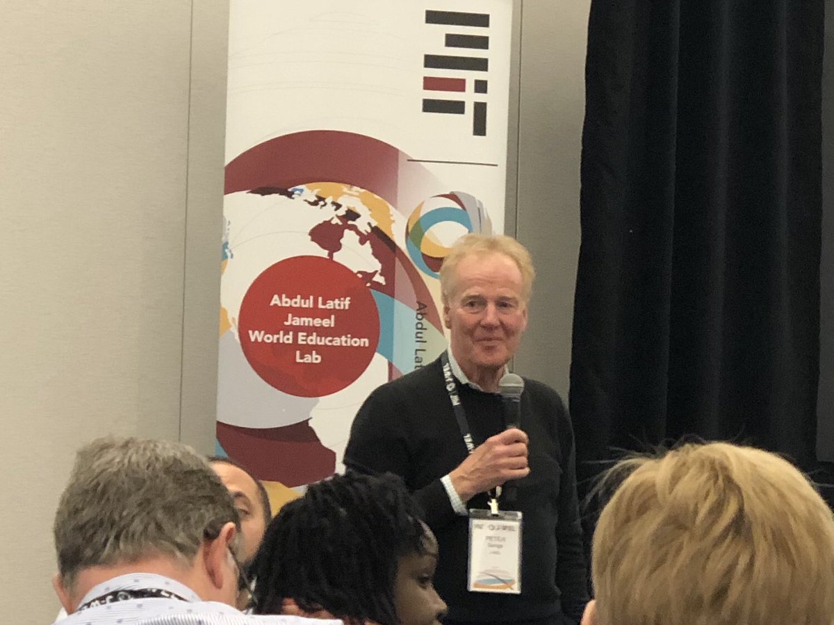 kellyed121's tweet photo. Peter Senge leading out on the final #MITJWELWeek reflection with the Pk-12, HigherEd, &amp; work place learning collaboratives. Key themes include wellness, learning as a door opener, process over product, open access and lifelong love of learning! @callaurrea @petersenge @mit_jwel https://t.co/SVwInQPyTF