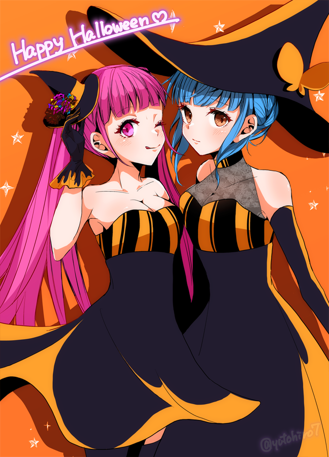 ヒルダ=ヴァレンティン=ゴネリル ,マリアンヌ=フォン=エドマンド 「ヒルマリ?ハロウィン 」|ゆと@原稿のイラスト