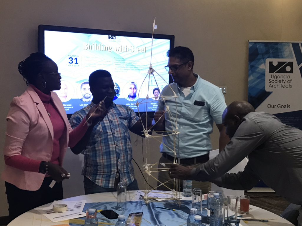 UgArchSociety's tweet photo. #buildingwithsteel happening now at Golden Tulip Hotel #CPD #architecture @Arch_KE @mark_olweny @TNedala @architectandre @cnamagulu @MarylynMusyimi @kaigu55 @ArchSsinab @ARBUganda @UIA_Architects @Comarchitect @LOketcho @AhumuzaNobert @Pres_UgArchSoc @ArchRegBoardUg @ntvuganda https://t.co/KjZmxMXLoC