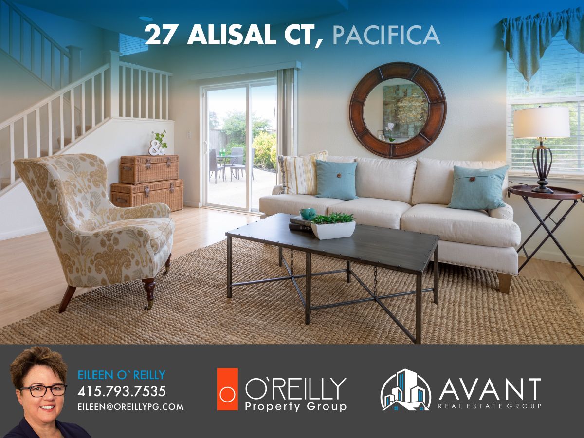 #JustSold 27 Alisal Ct, Pacifica, CA for $1,252,000 | Contact Eileen O'Reilly for more info! 415.793.7535 | OReillyPG.com | Lic. 01928600 #Pacifica #California #RealEstate #HomeSweetHome #NewHome #Home #AvantSF