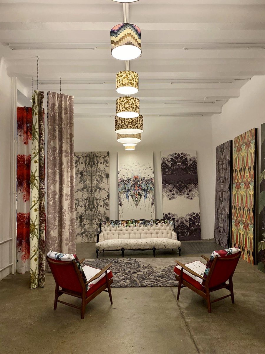 TBeasties's tweet photo. New lampshades are up ready for our opening at 6 tonight.  #halloberlin 🇩🇪

#berlin #showroom #openingparty #interiors #wallpaper #fabric #textiles #lampshades #furniture #wallcoverings #interiordesign #interiordesigner https://t.co/Gjigtujxxt