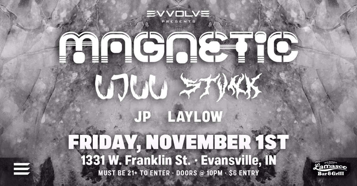 djstvnk's tweet photo. happy fuckin halloween muh fugs. dont forget about tmrws @evvolve event at @lamascobargrill w/ @MagneticNow @ujuumusic @laylowsounds and @Gladdis22 https://t.co/mCCIhO9AtU