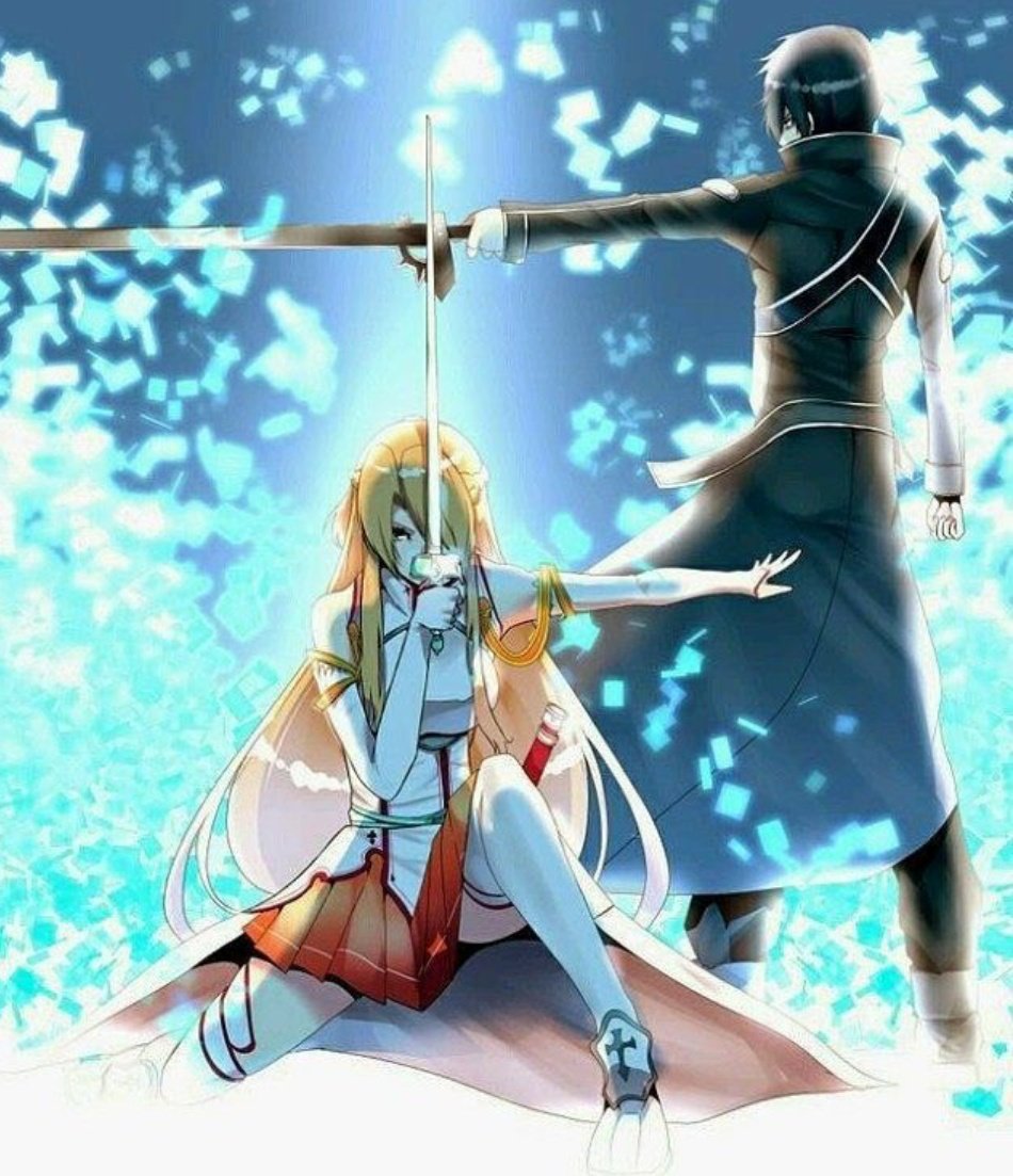 SensitiveRanger's tweet image. Warriors and lovers, always together ❤️💙
#anime #kirito #asuna #sao