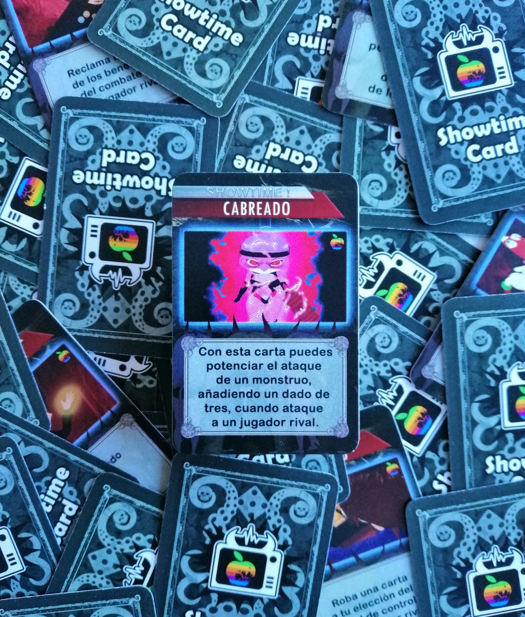 sinpitthegame's tweet photo. Las cartas de show-tv, son instantáneas. Consiguiéndolas, cuando matas a determinados monstruos o comprándolas al principio de tu turno y te darán ventajas.
.
#10days10cards #boardgame #kickstarter #jogodetabuleiro #jeuxdesociete #giochidatavolo #Spieler #brettspiele #sinpit #9 https://t.co/KZTiDq6hO3