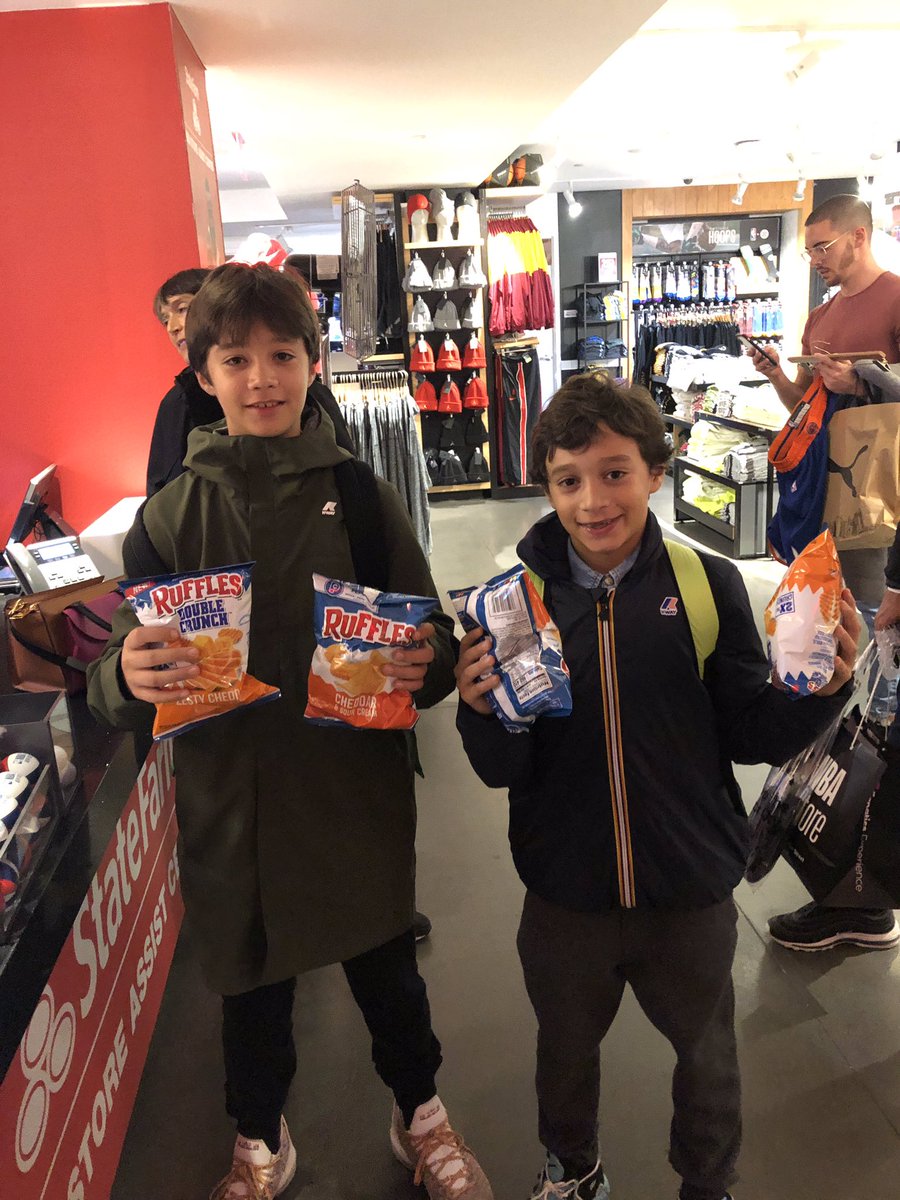 Trick-or-Treating our fans to snacks and a PJ Tucker player appearance today @NBASTORE NYC! #halloween2019