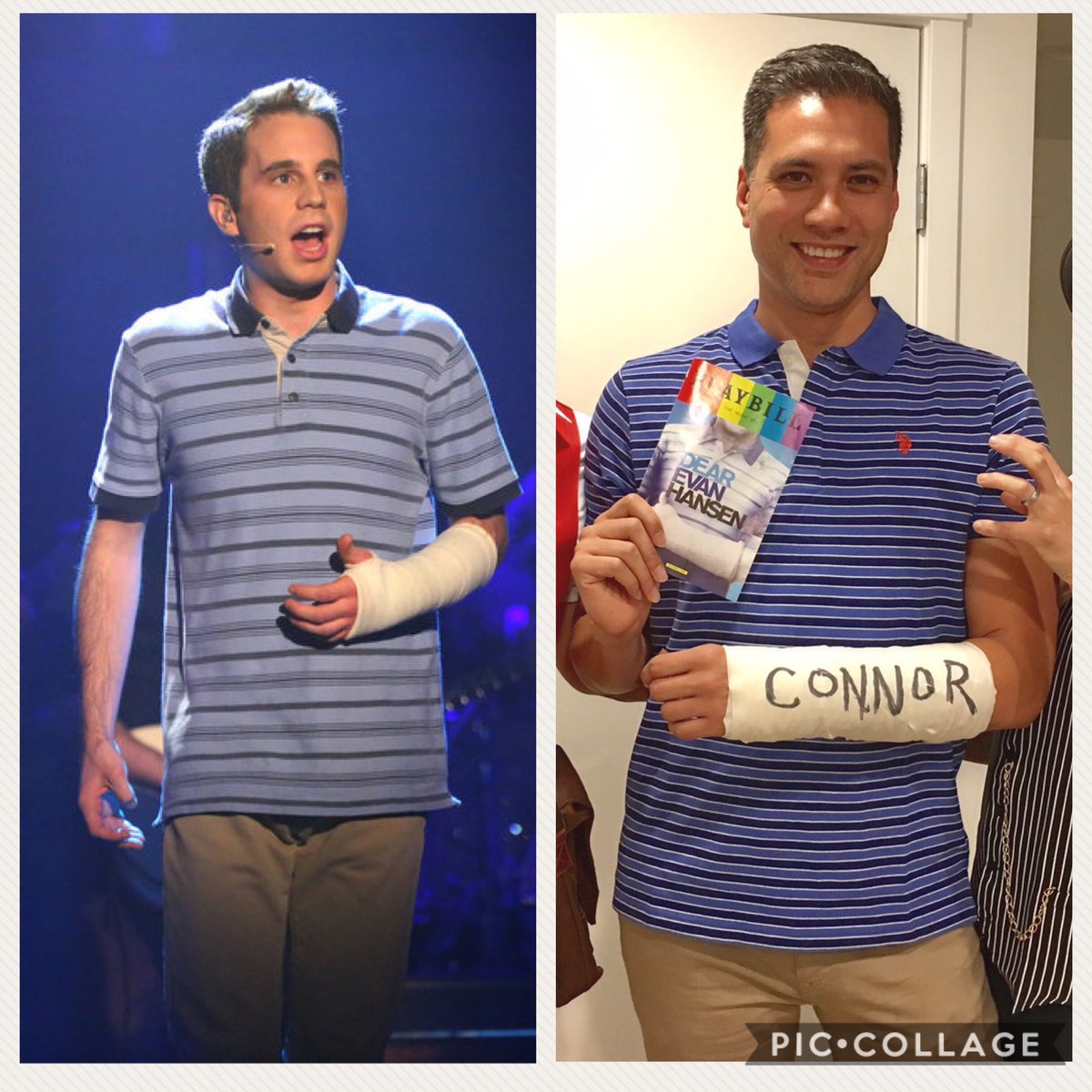 reggieaqui's tweet image. Reminder that two years ago I was #EvanHansen and no one at the party knew who I was even though I carried around a @DearEvanHansen playbill all night. #Halloween 1/2