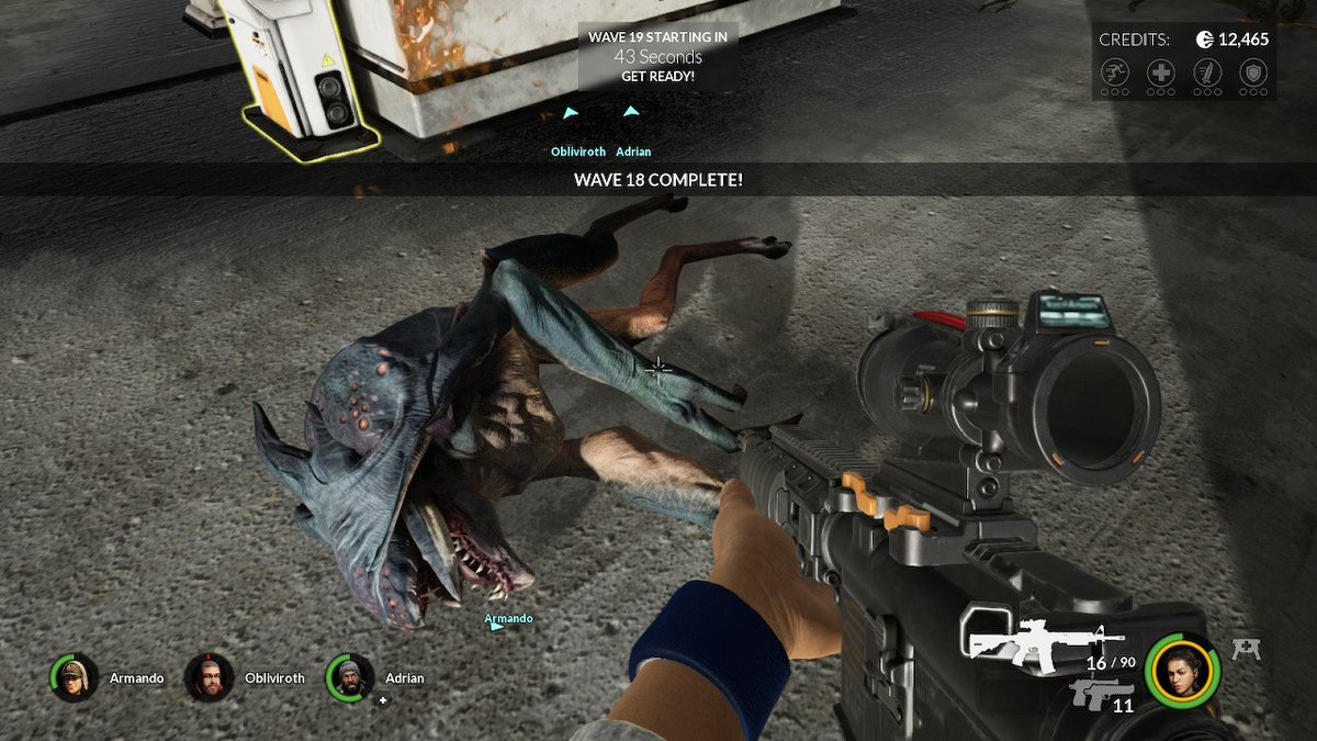 leighwynne33's tweet photo. Like campaign mode but horde mode is were it's at! Also #IT reference in sewer area was surprising! :D #Earthfallalienhorde #NintendoSwitch https://t.co/PbVkHBd0Om