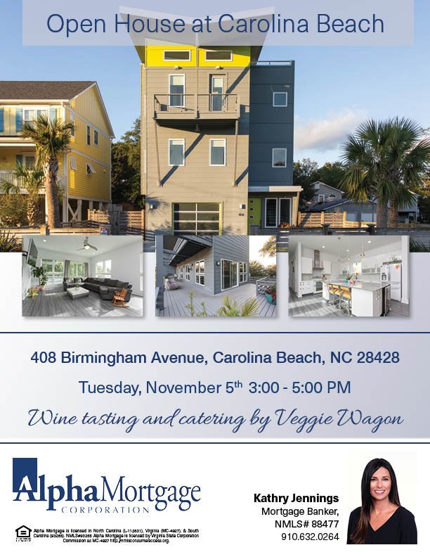ItsKatJennings's tweet photo. Check out this open house!! Tuesday, November 5 in Carolina Beach - wine tasting and catering provided. For the full listing, visit: https://t.co/UKBuhy6ucy https://t.co/ZQP0pfCCzi