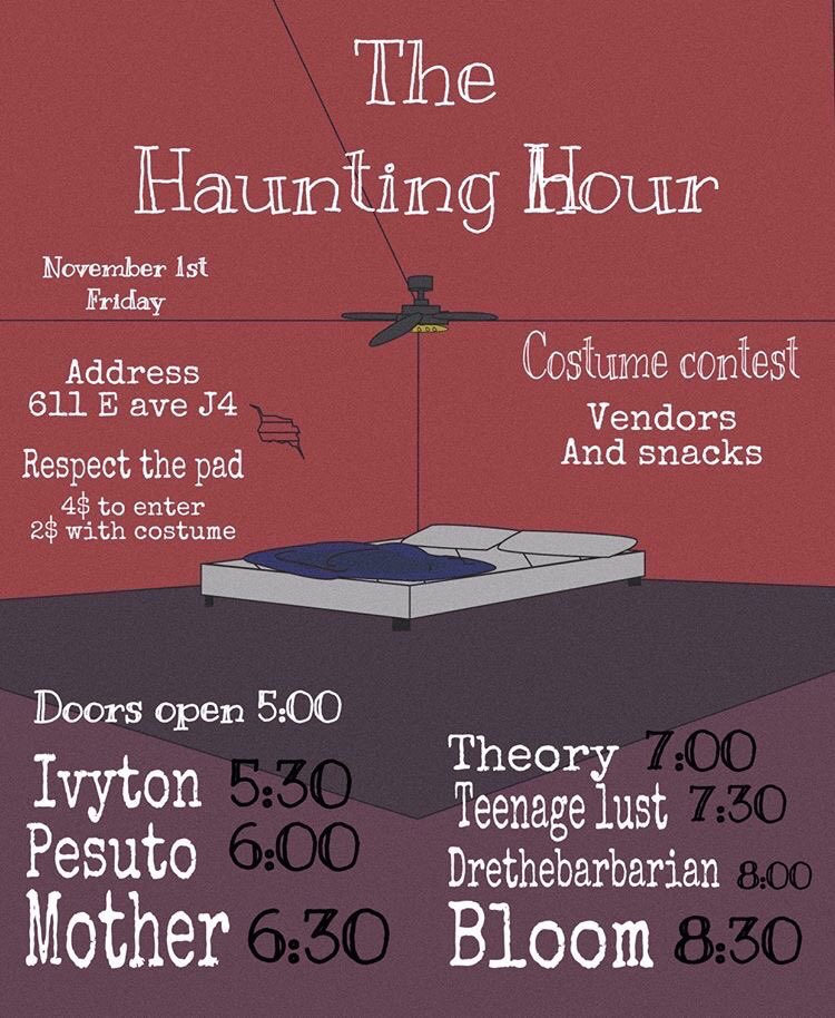 bloom_av's tweet photo. Happy Halloween 🎃 playing tomorrow come thru bbs🖤🌺 https://t.co/x1SqOibMjS
