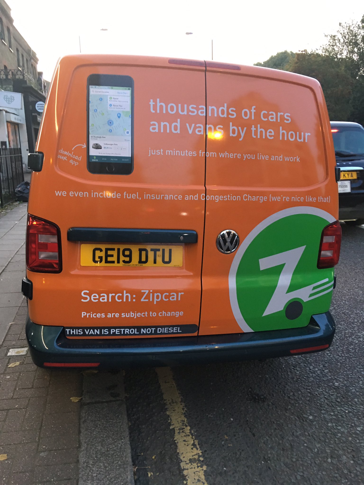 zipcar van prices