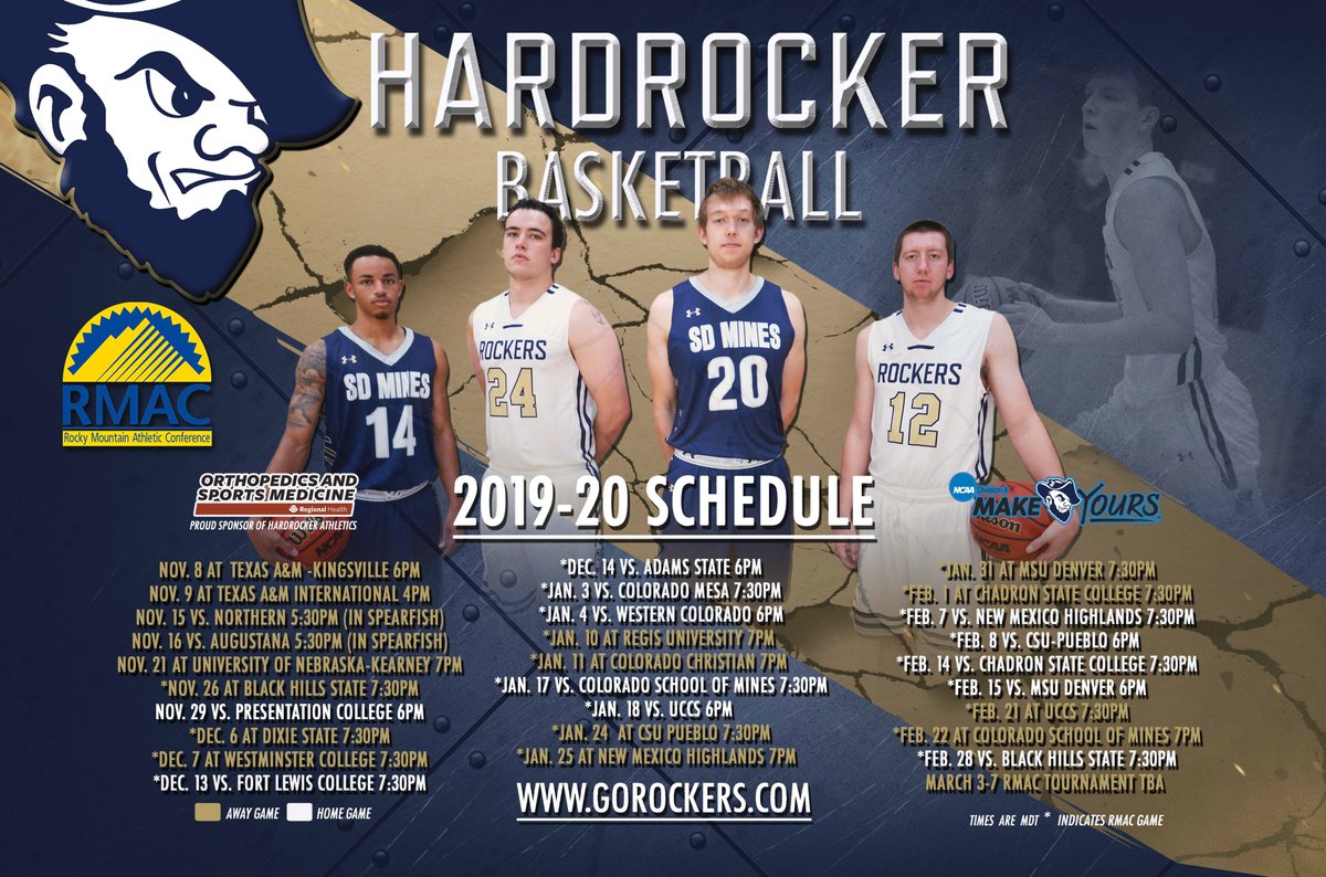 GoHardrockers's tweet photo. Get your 2019-20 Hardrocker MBB schedule posters! Hot off the presses. Come by the King Center to claim yours today!
@PosterSwag #SDSMT #RMACmbb https://t.co/e6uOPLwPYf