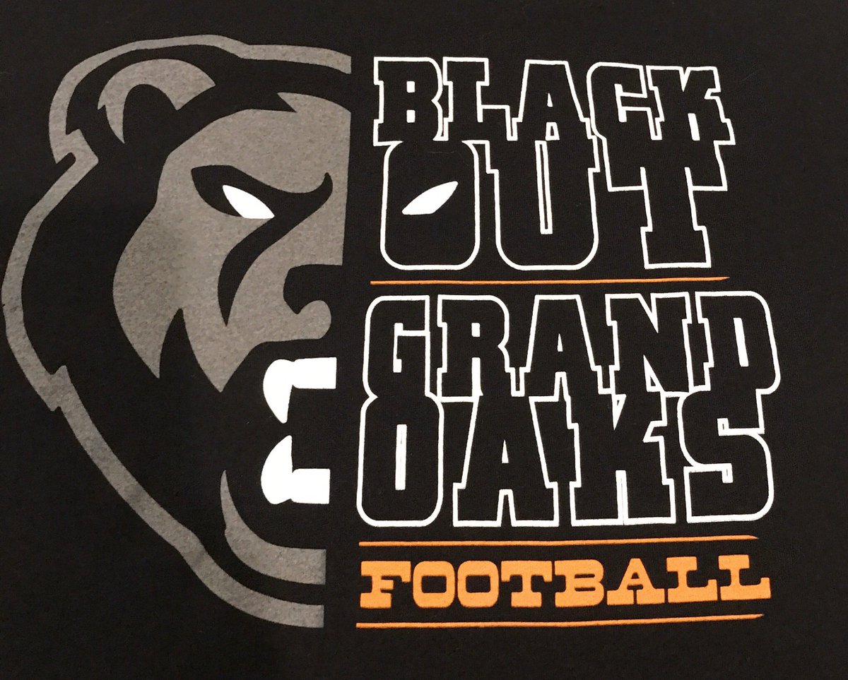 GOaksBooster's tweet photo. BLACK OUT GAME!!! #BLACKOUT
 
Grizzlies will take on the Pasadena Memorial Mavericks tonight at 7 PM at THE BANK (Woodforest Stadium). 
 
Wear black to the game!!!
 
LETS GO GRIZZLIES!!!
 
#CURRAHEE #GRIND
 
@GOaksFootball @mavpride https://t.co/EToiKmLUuM