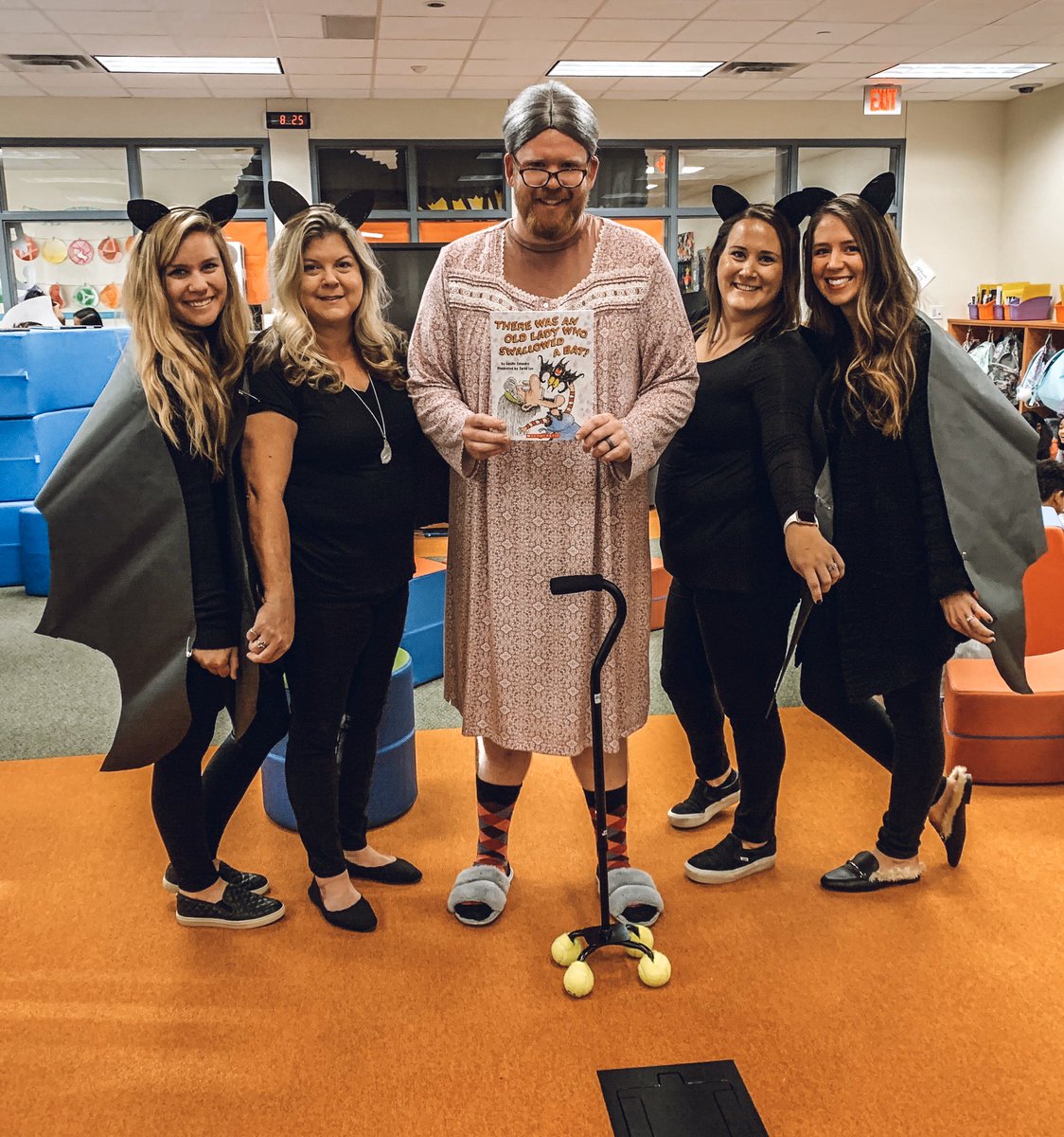 hellomrshall's tweet photo. #HappyHalloween from my favorite group of teachers and these adorable kiddos! 🎃👻🦇 We LOVED dressing up for our Book Character Parade! 
@McSpeddenFifth @McSpeddenES https://t.co/dGNARjTqM5