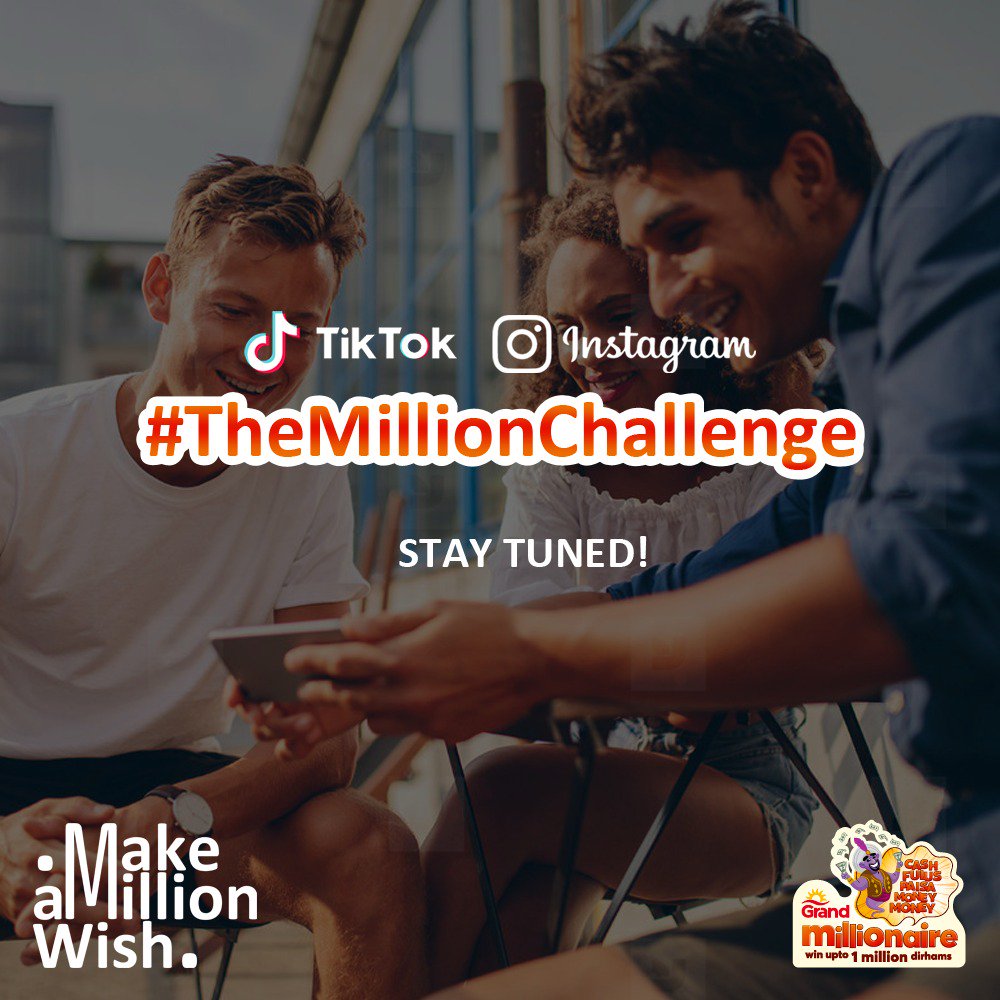 Grand Millionaire, the Cash Prize Galore is Opening Up New Ways for One and All to Be A Great A Part of It!

Stay Tuned for a Highly Rewarding Funfilled Challenge on TikTok &amp; Instagram.

#TheMillionChallenge #grandhyperuae #grandmallshj #makeamillionwish #uae