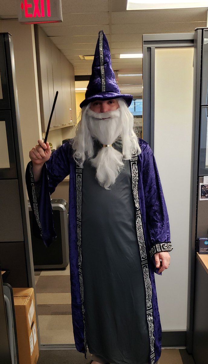 Safimod's tweet photo. @kcostabile1 @CFL Our whole IT Department went as Wizards for Halloween this year. It was well received
#ITWizards https://t.co/RFhxSS6nnj