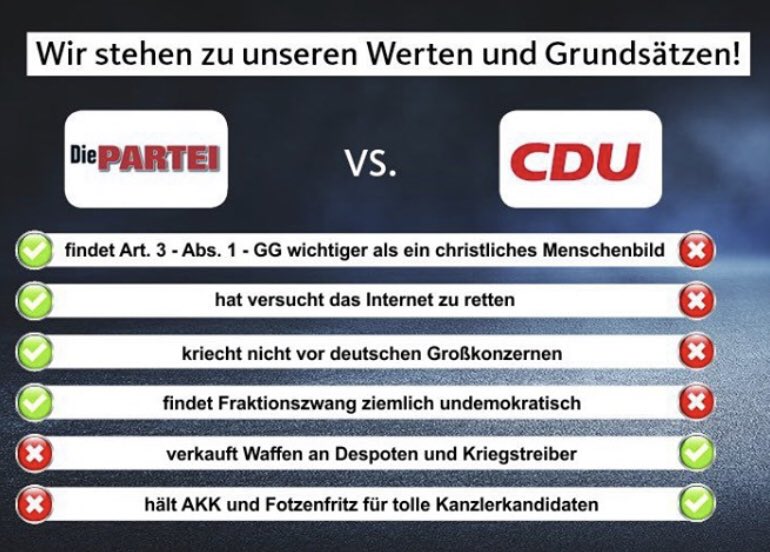 MartinSonneborn's tweet image. Was die CDU kann, kann die PARTEI KV München schon lange... Smiley!
@DiePARTEI_Muc