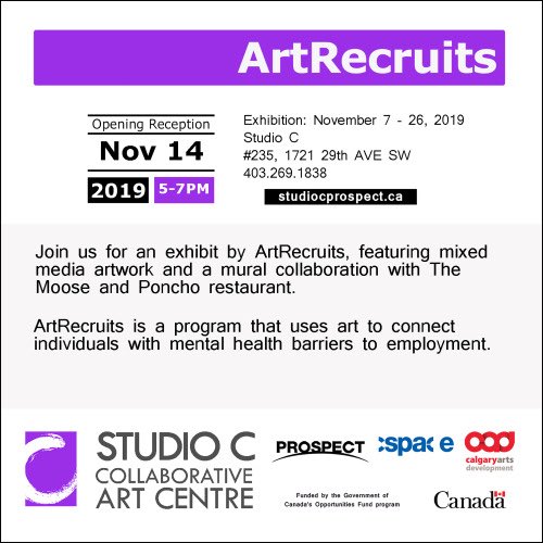 STUDIO C (@studiocprospect) on Twitter photo Youโre invited! #ArtRecruits #exhibition in the Studio C Gallery Nov 7-26| Artist Reception Nov 14, 5-7pm | showcasing Moose & Poncho collaboration <a href="/cspaceprojects/">cSPACE Projects</a>
#mentalhealth #art #collaboration #yycarts #gallery #yyc #calgary #calgarybuzz #calgaryart #mentalwellness Youโre invited! #ArtRecruits #exhibition in the Studio C Gallery Nov 7-26| Artist Reception Nov 14, 5-7pm | showcasing Moose & Poncho collaboration <a href="/cspaceprojects/">cSPACE Projects</a>
#mentalhealth #art #collaboration #yycarts #gallery #yyc #calgary #calgarybuzz #calgaryart #mentalwellness