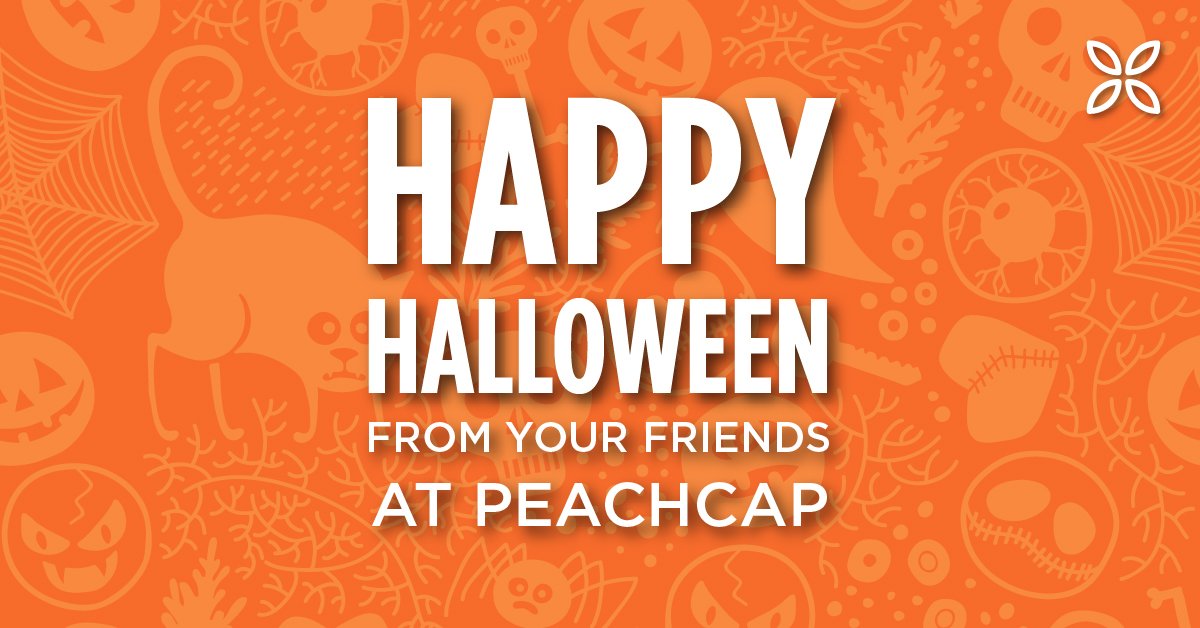 PeachCapInc's tweet photo. Happy Halloween! We hope your day is full of lots of treats and maybe a few tricks! #happyhalloween #peachcap https://t.co/7W4LkTLZ0i