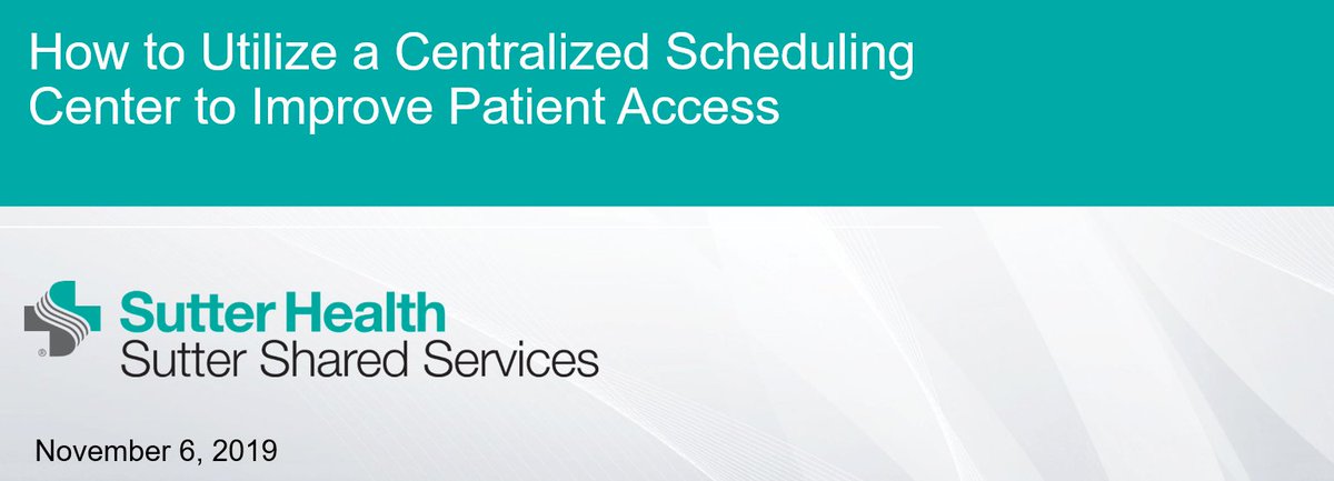 SutterHealthS3's tweet photo. Join us on 11/6 for an exclusive @MGMA webinar with S3's Danielle Stern and Dr. Gina Bell https://t.co/NF6OqbzdOZ https://t.co/Fi3MWIKAa2