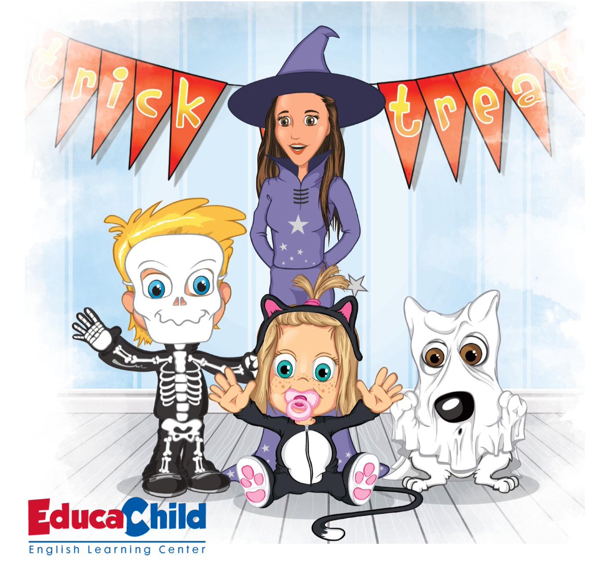 Happy Halloween!! 🎃👻
.
.
¡Qué tengáis una #noche de trick or treating 🍭 suuuper terrorífica! 😜🍬😋

#educachild #crecereningles #happyhalloween #halloween #halloweennight #kids #niños #niñas #chuches #caramelos #candy #trickortreat