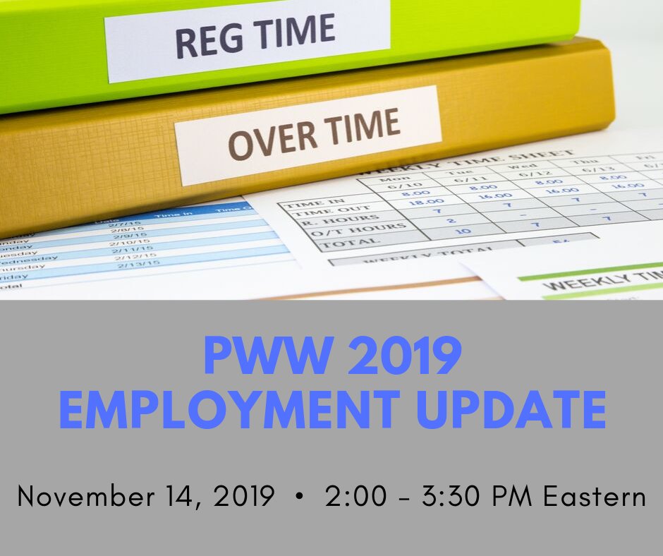 Are you ready for the new #overtime rules that go into effect January 1?  We've got you covered at our next #webinar on Nov 14!  Join us to learn everything you need to know to comply with the new Federal overtime rules.  pwwmedia.com/store/webinars… #EMS