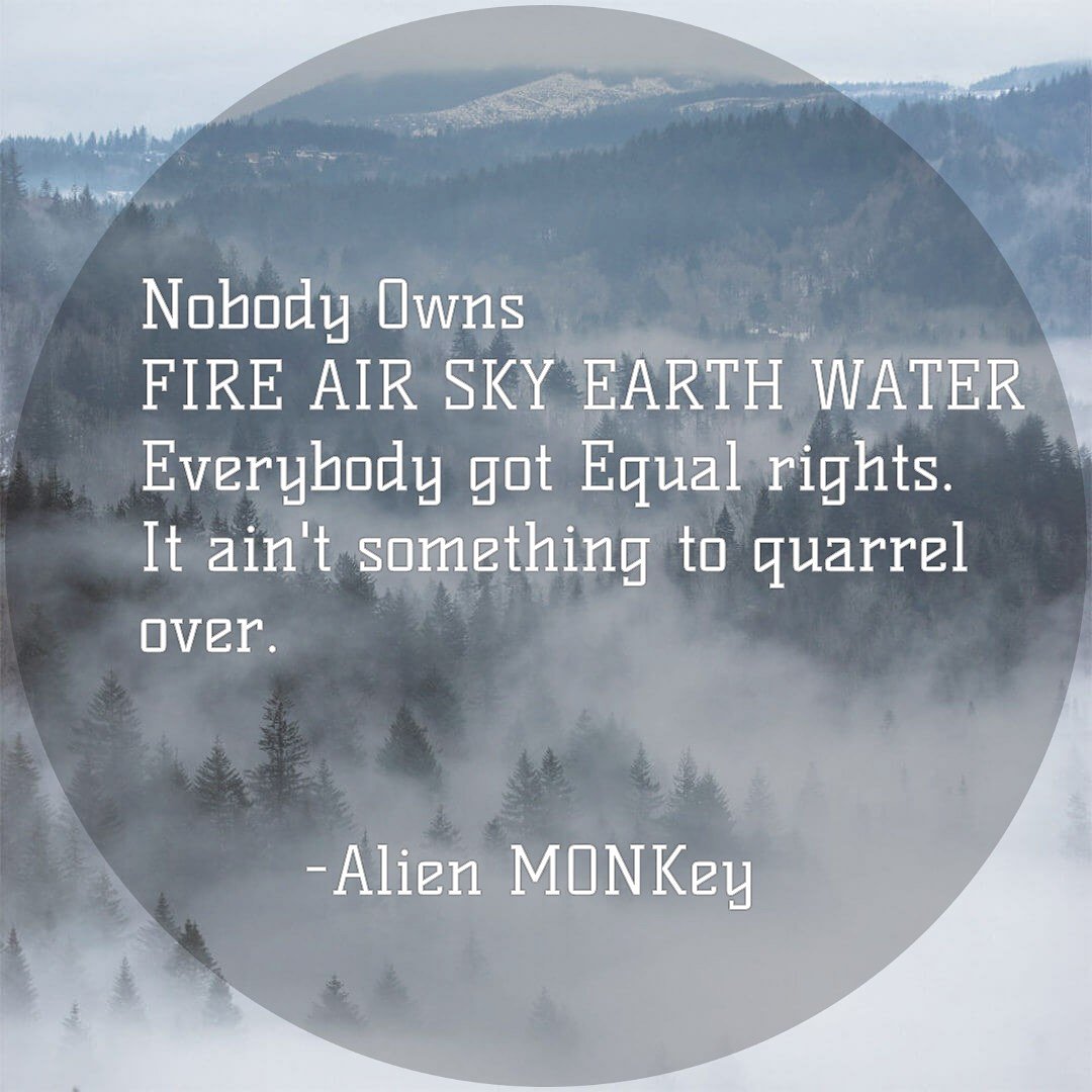 TheALIENMONKey1's tweet photo. AlienMONKey [3:05]

#fire #air #sky #earth #water #matter #universe #universeinspired #quotes #void #elements #fight #galaxy #world  #war #space #atmosphere #peace #power #beyond #trinity #unite #unityday #unitydays2019 #unityindiversity #alienmonk #alienkey #thealienmonkey https://t.co/ziMFJylFni