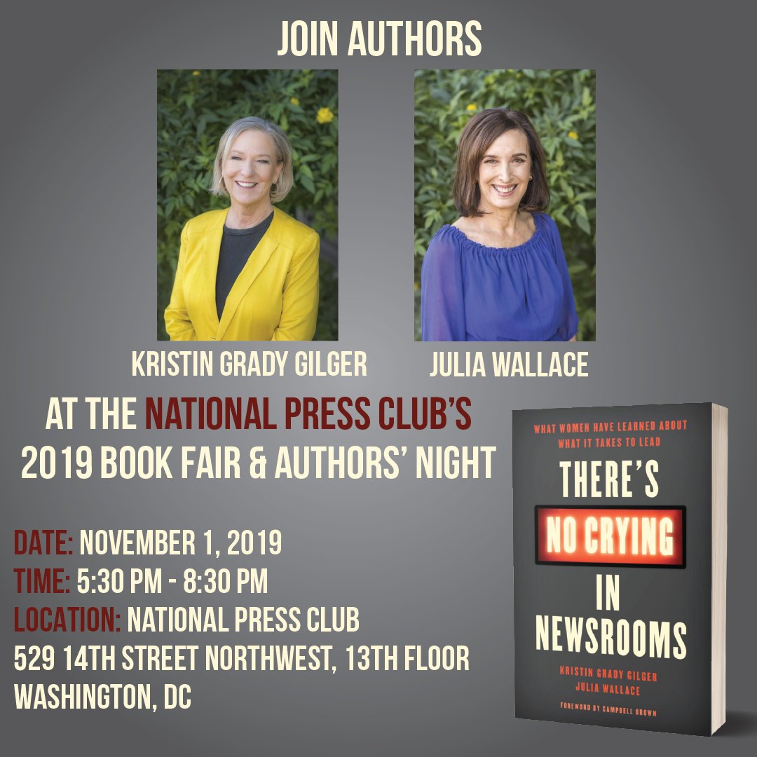 Join Kristin and myself at the <a href="/NPCInstitute/">NPC Journalism Institute</a> 2019 Book Fair &amp; Authors’ Night. For more info: bit.ly/2nXGQAP